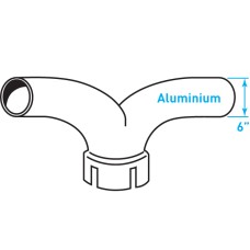 Truck Exhaust Y Junction, ​Aluminized Steel - 6" Diameter